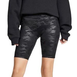Spanx Faux Leather Camo Bike Short